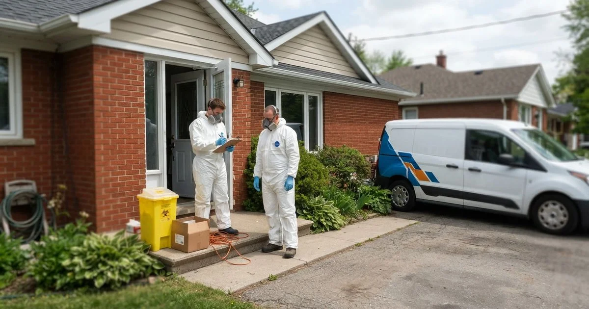 Biohazard cleanup: what crews wear and why, and how to stay safe until they arrive